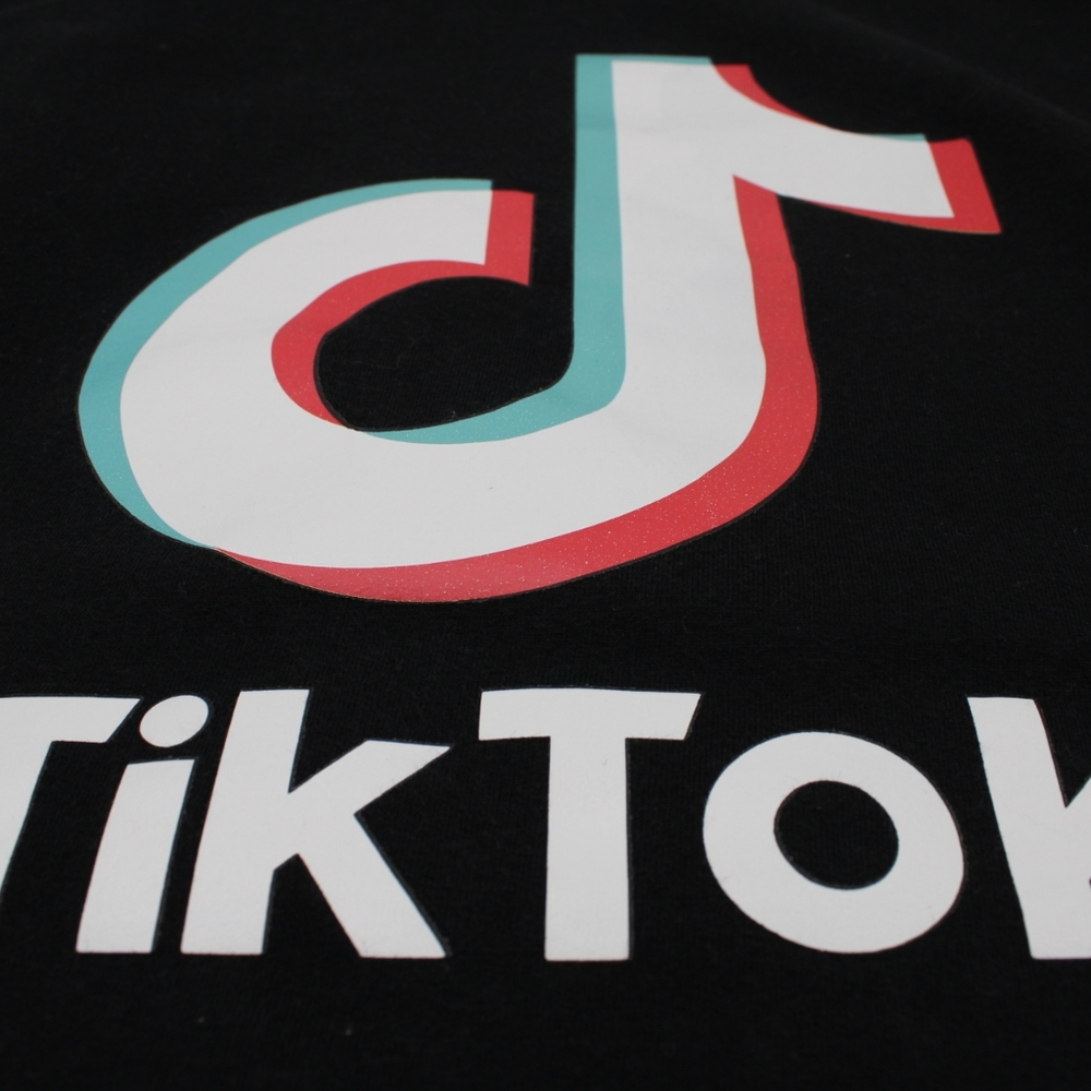 Black Pullover Hoodie with TikTok Graphic Logo – Boys Size Small - Picture 3 of 5